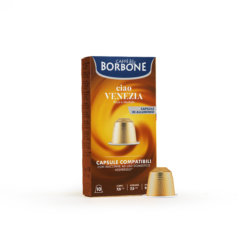 CIAO VENEZIA– 10 Capsules Aluminium Nespresso® – intensité 7.5